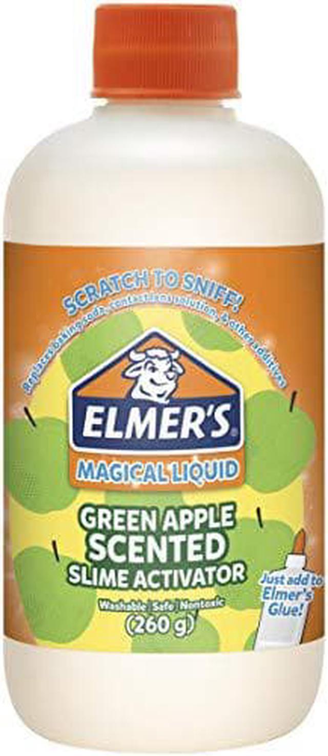 Elmers Slime Activator  Magical Liquid for Scented Slime, Green Apple,  8.75 oz. Bottle 