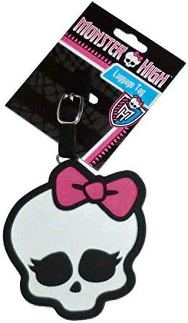 Alt view image 2 of 2 - Monster High "Skullette" I.D. Luggage Tag with Adjustable Buckle