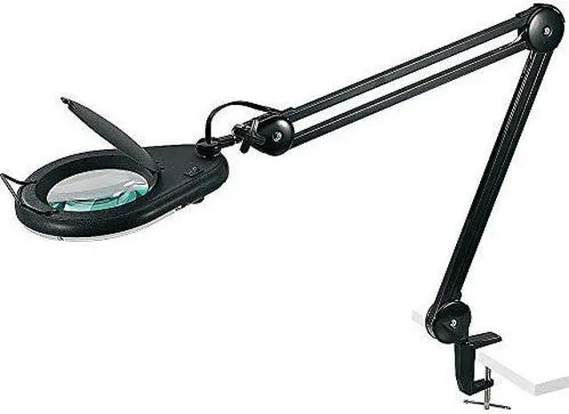 Alt view image 7 of 7 - Lorell Magnifier Lamp 22-Watt Bulb 5-1/10"Wx5-1/10"Lx33"H Black 99957