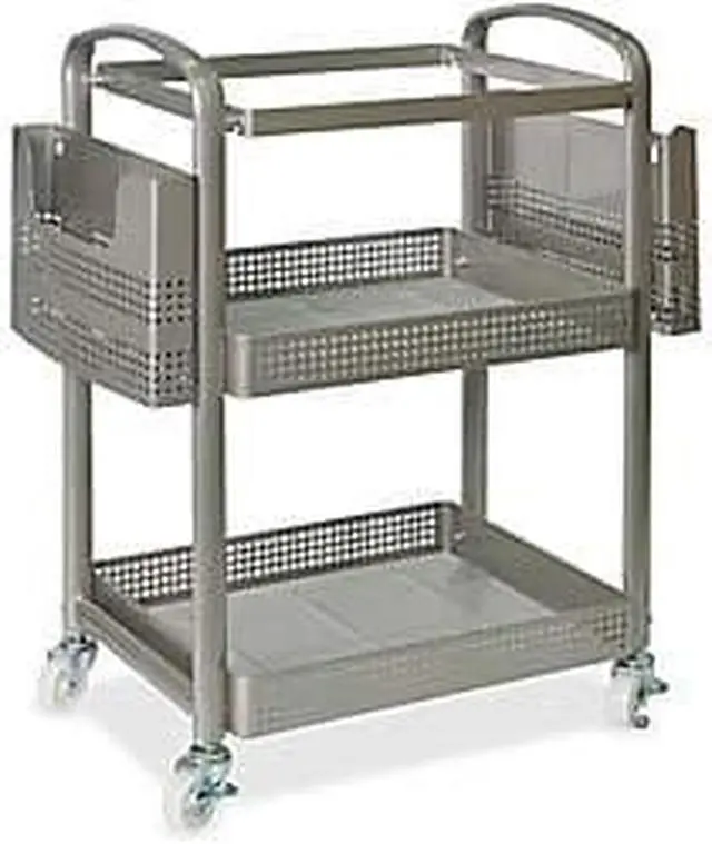 Alt view image 8 of 10 - Lorell Mobile File Cart Heavy-Duty 22-2/5"Wx12-1/2"Lx25-1/4"H SR 45654