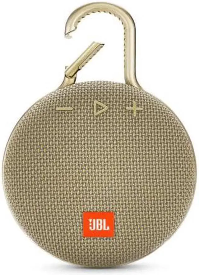 Alt view image 12 of 13 - JBL Clip 3 Portable Bluetooth Waterproof Speaker (Sand)