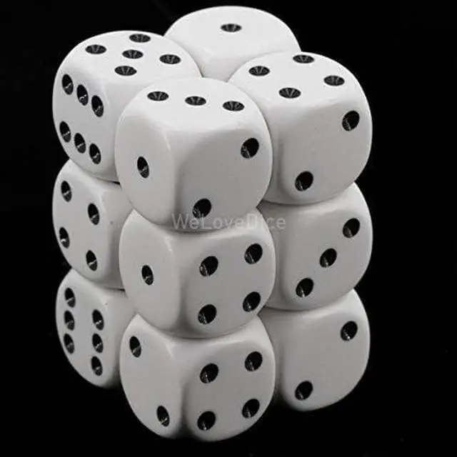Alt view image 2 of 2 - d6Cube16mmOP WHbk(12)