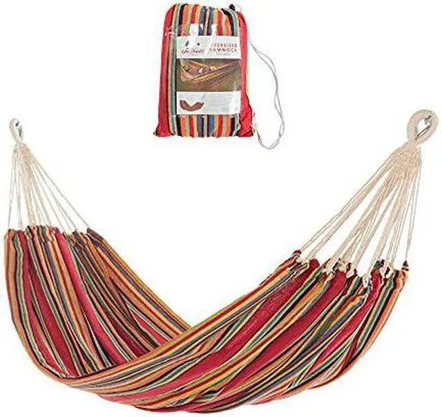 Alt view image 7 of 7 - Castaway Oversized Hammock in a Bag 60 x 77" 10' Ring to Ring Great for Travel