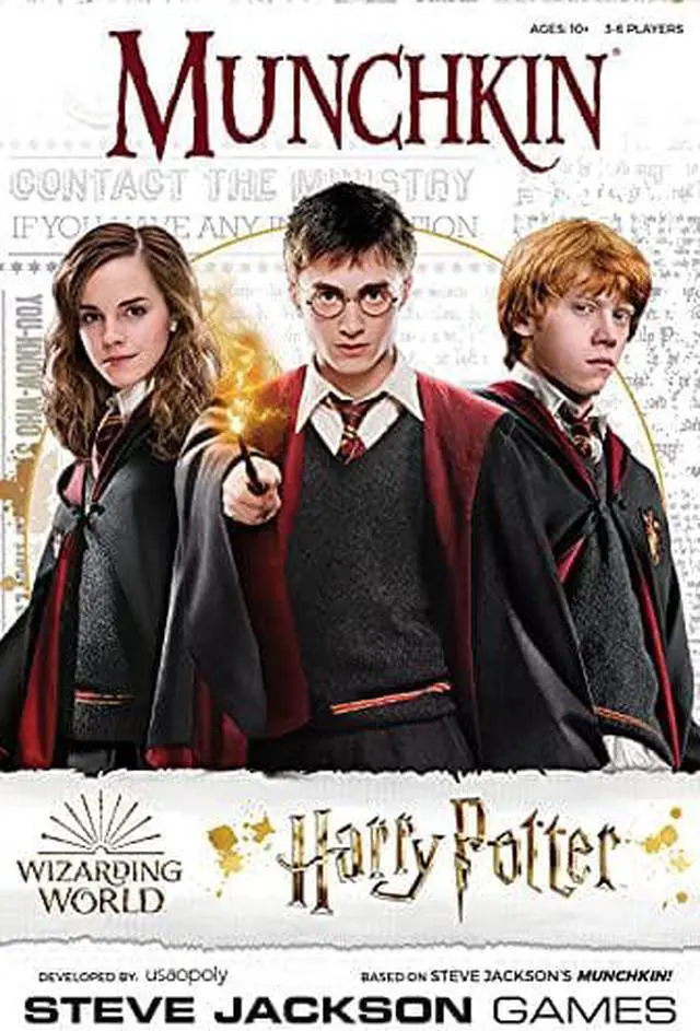 Main image of Munchkin Harry Potter Board Game | Officially Licensed Harry Potter Gift | Collectible Steve Jacksons Munchkin Game
