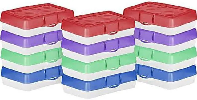 Alt view image 8 of 8 - Storex Pencil Box 8.38" x 5.63" x 2.5" Assorted 61605U12C