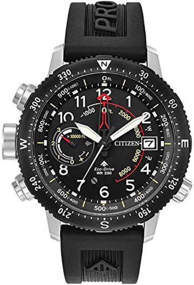 Alt view image 7 of 7 - Men's Citizen Promaster Altichron Altimeter Compass Watch BN5058-07E