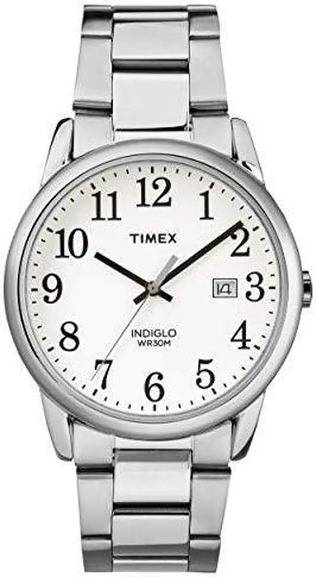 Alt view image 2 of 5 - timex men's year-round quartz watch with stainless steel strap, silver, 20 (model: tw2r23300)