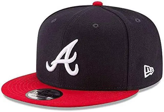 Main image of New Era 9Fifty MLB Atlanta Braves Basic Navy/Red Snapback Hat 11591082 One Size