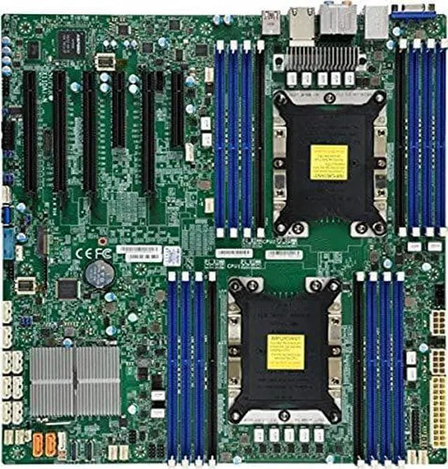 Alt view image 9 of 9 - Supermicro Motherboard MBD-X11DAI-N-O Xeon Dual Socket S3647 C621 Max.2TB PCI Express EATX (MBD-X11DAI-N-O)