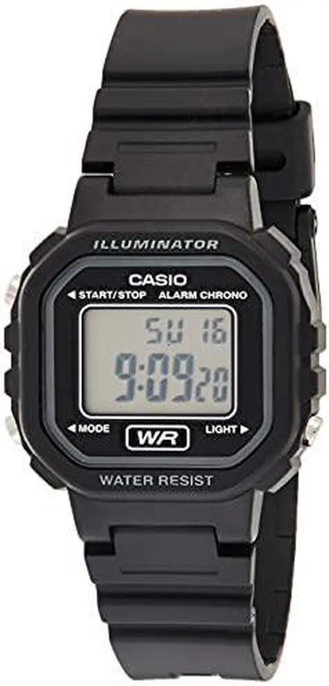 Alt view image 10 of 10 - Casio LA20WH-1C WoMens Classic Quartz Resin Casual Watch - Black