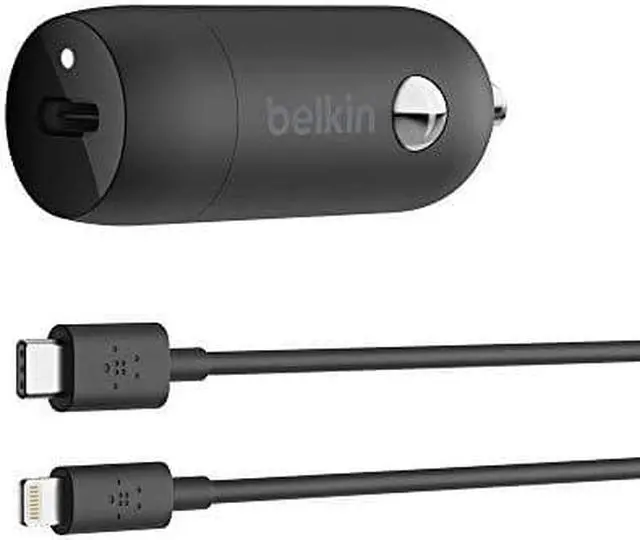 Alt view image 3 of 3 - Belkin 20W USB-C Car Charger CCA003bt04BK