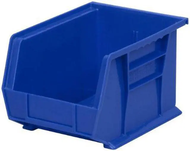 Alt view image 8 of 8 - AKRO-MILS 30239BLUE Hang & Stack Storage Bin, Plastic, Blue, 7 in H, 8 1/4 in