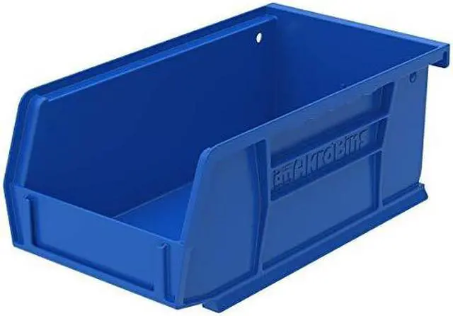 Alt view image 16 of 16 - AKRO-MILS 30220BLUE 3"L x 4-1/8"W x 7-3/8"H Blue Hang and Stack Bin
