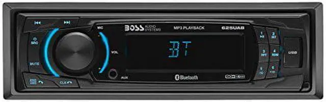 Alt view image 9 of 9 - boss audio systems 625uab multimedia car stereo  bluetooth audio and hands free calling, single din, mp3 player, no cd/dvd player, usb port, aux input, am/fm radio receiver