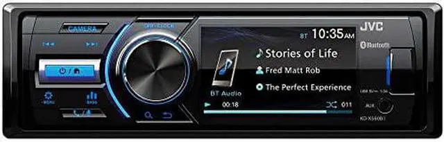 Alt view image 7 of 14 - JVC KD-X560BT 1-DIN Digital Media Receiver With Bluetooth, USB, 3" Display, & Coated PCB