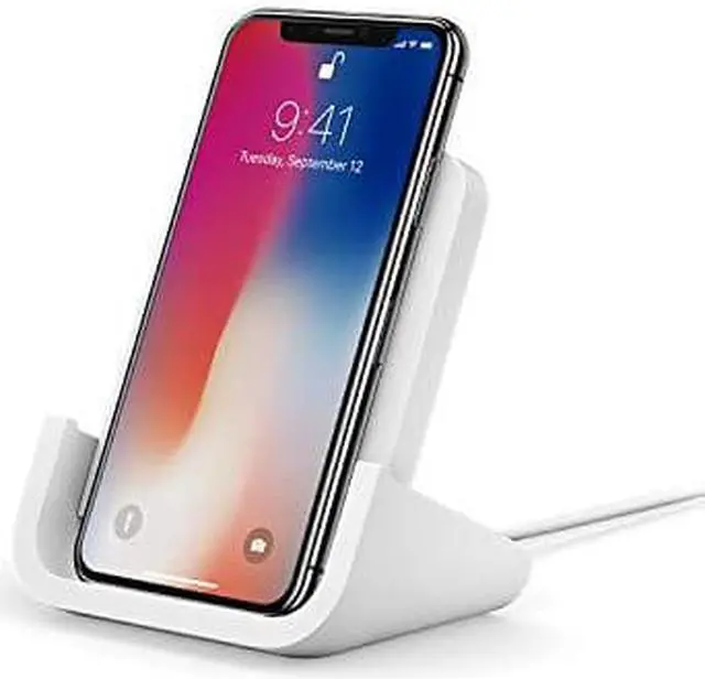 Alt view image 5 of 6 - Logitech POWERED Cradle - Wireless - iPhone, Smartphone - Charging Capability - White