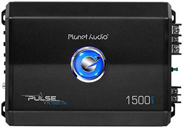 Alt view image 7 of 9 - Planet Audio Pulse 1500W Monoblock Class AB MOSFET Amplifier w/ Remote PL1500.1M