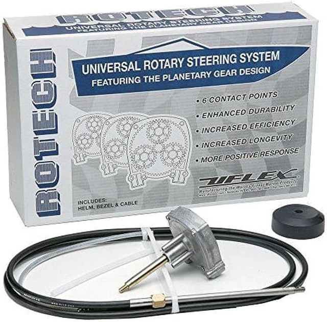 Alt view image 3 of 5 - UFLEX USA INC UFLEX ROTECH 16' STEERING PACK INCLUDES CABLE BEZEL HELM ROTECH16FC