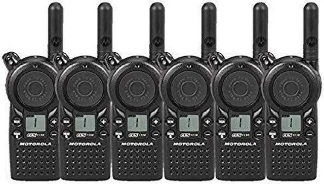 Alt view image 2 of 5 - 6 Pack of Motorola CLS1110 Two Way Radio Walkie Talkies
