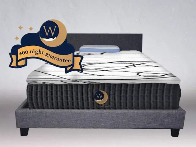Alt view image 5 of 5 - Wonderdreamz Luna Series 12” Queen Size Dual-Firmness Hybrid Cool Sleep Mattress with Luxury Memory Foam Pillow Top & Pocketed Springs CertiPur-US® Certified w/400-night sleep trial & 10 yr Warranty