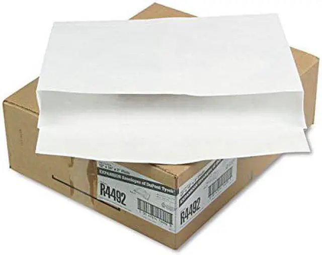 Alt view image 4 of 7 - Survivor Tyvek Booklet Expansion Mailer 12 x 16 x 2 White 18lb 100/Carton R4492