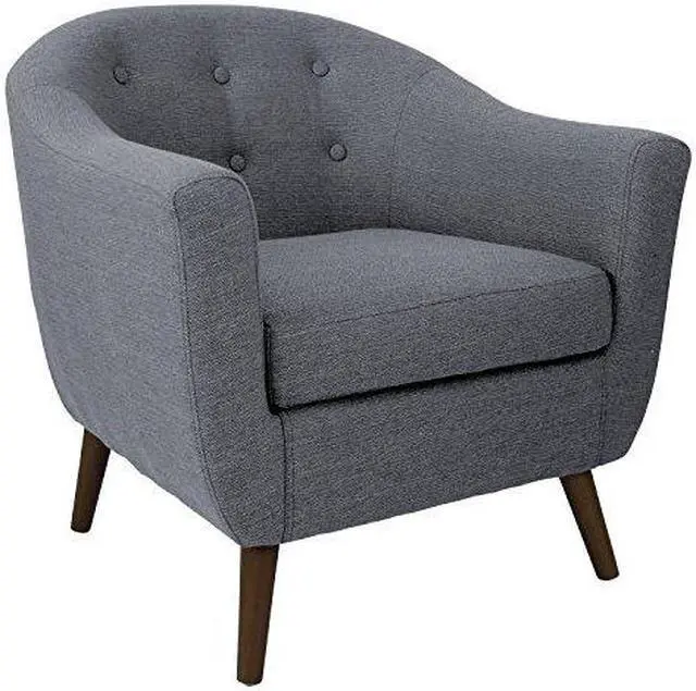 Alt view image 6 of 6 - LumiSource CHR-AH-RKWL GY Rockwell Chair Gray