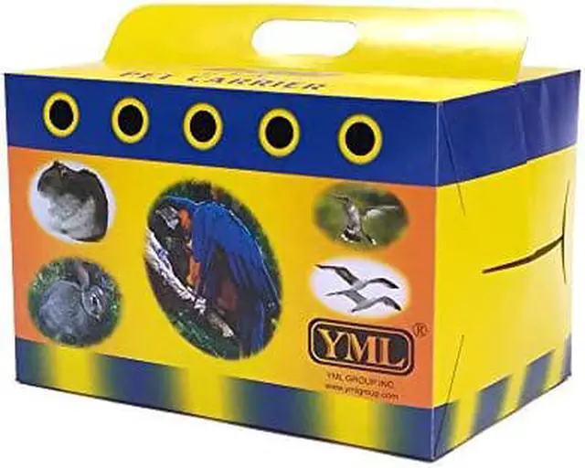 Alt view image 5 of 5 - YML 100 Cardboard Carrier for Small Animals or Birds, Small - 8101
