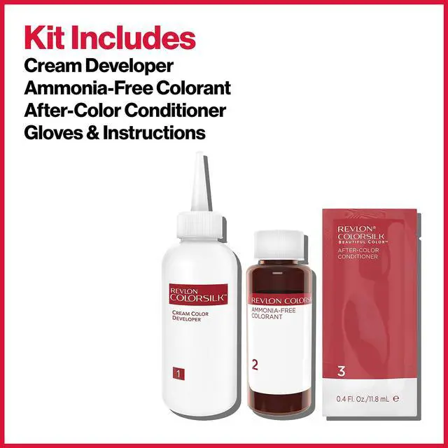 Alt view image 6 of 7 - Permanent Hair Color, Permanent Hair Dye, Colorsilk with 100% Gray Coverage, Ammonia-Free, Keratin and Amino Acids, 11 Soft Black, 4.4 Oz (Pack of 1)