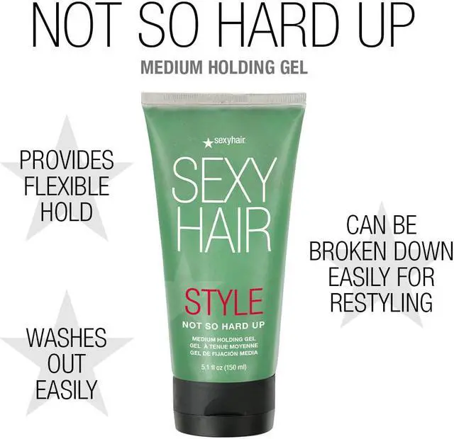 Alt view image 12 of 12 - Sexy Hair Concepts Style Sexy Hair Not So Hard Up Medium Holding Gel 150ml/5.1oz