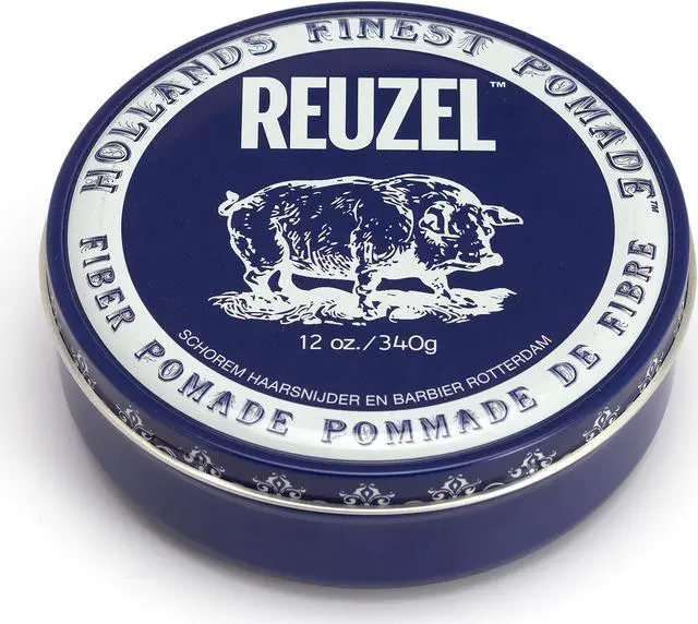 Alt view image 4 of 10 - ZZRST Reuzel Holands Finest Ointment Fiber Pomade Blue Tin 12 Ounce