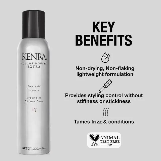 Alt view image 4 of 8 - kenra extra volume mousse #17, 8ounce