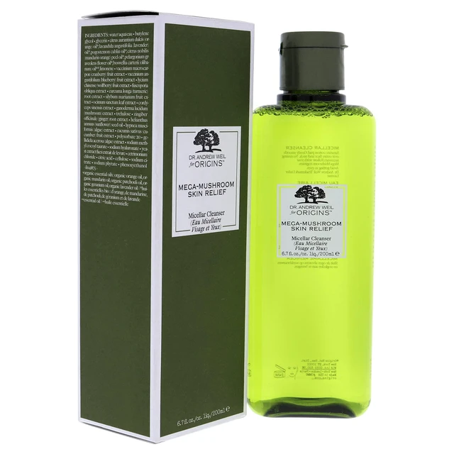 Alt view image 9 of 12 - Mega-Mushroom Skin Relief Micellar Cleanser By Origins For Unisex - 6.7 Oz Cleanser