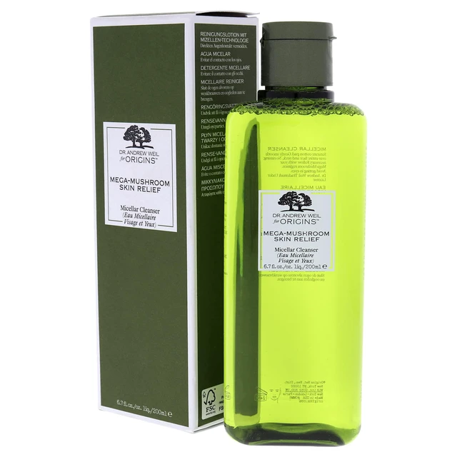 Alt view image 10 of 12 - Mega-Mushroom Skin Relief Micellar Cleanser By Origins For Unisex - 6.7 Oz Cleanser