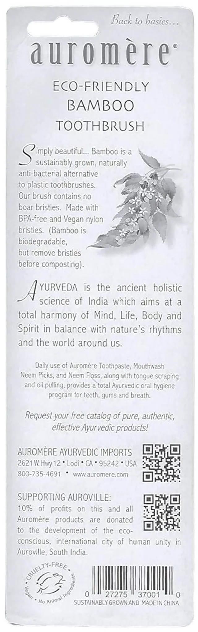 Alt view image 2 of 5 - Bamboo Toothbrush - Eco Friendly, Vegan, Sustainably Grown, with Soft Bristles (1 Pack)