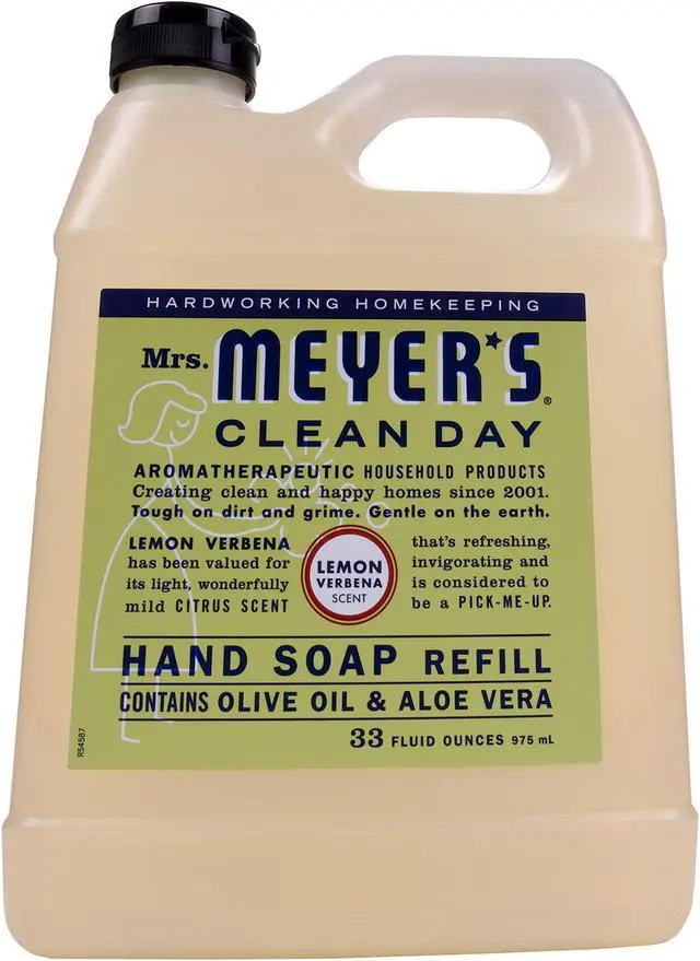Alt view image 19 of 20 - Mrs. Meyer's Liquid Hand Soap Refill - Lemon Verbena - 33 lf oz Liquid Hand Soap