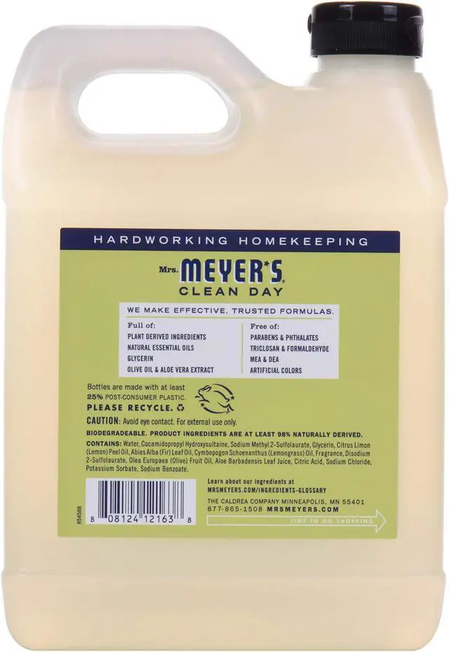 Alt view image 20 of 20 - Mrs. Meyer's Liquid Hand Soap Refill - Lemon Verbena - 33 lf oz Liquid Hand Soap