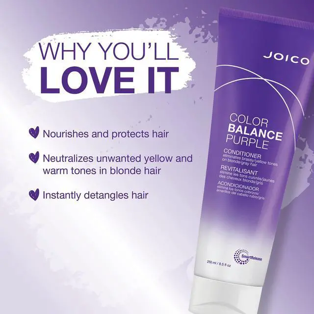 Alt view image 3 of 8 - Joico Color Balance Purple Conditioner 8.5oz