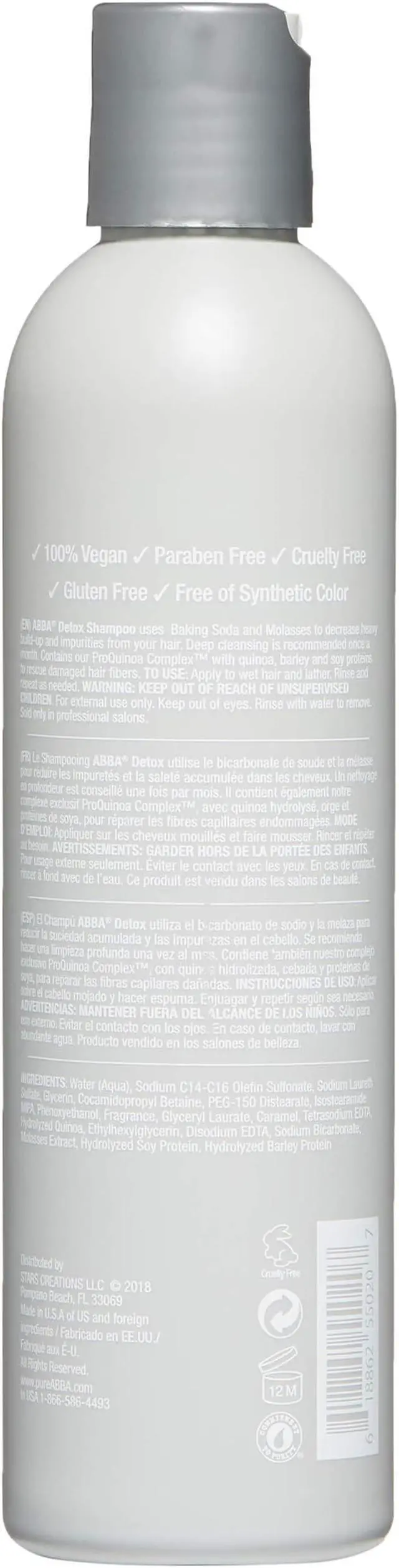 Alt view image 3 of 7 - Abba Detox Shampoo Detoxifies Heavy Build-up And Impurities On Hair 8oz 236ml