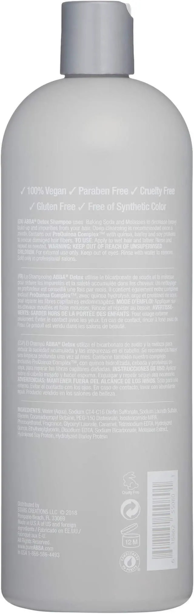 Alt view image 3 of 7 - Abba Detox Shampoo Detoxifies Heavy Build-up And Impurities On Hair 32oz 946ml