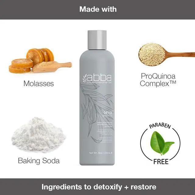 Alt view image 5 of 7 - Abba Detox Shampoo Detoxifies Heavy Build-up And Impurities On Hair 8oz 236ml