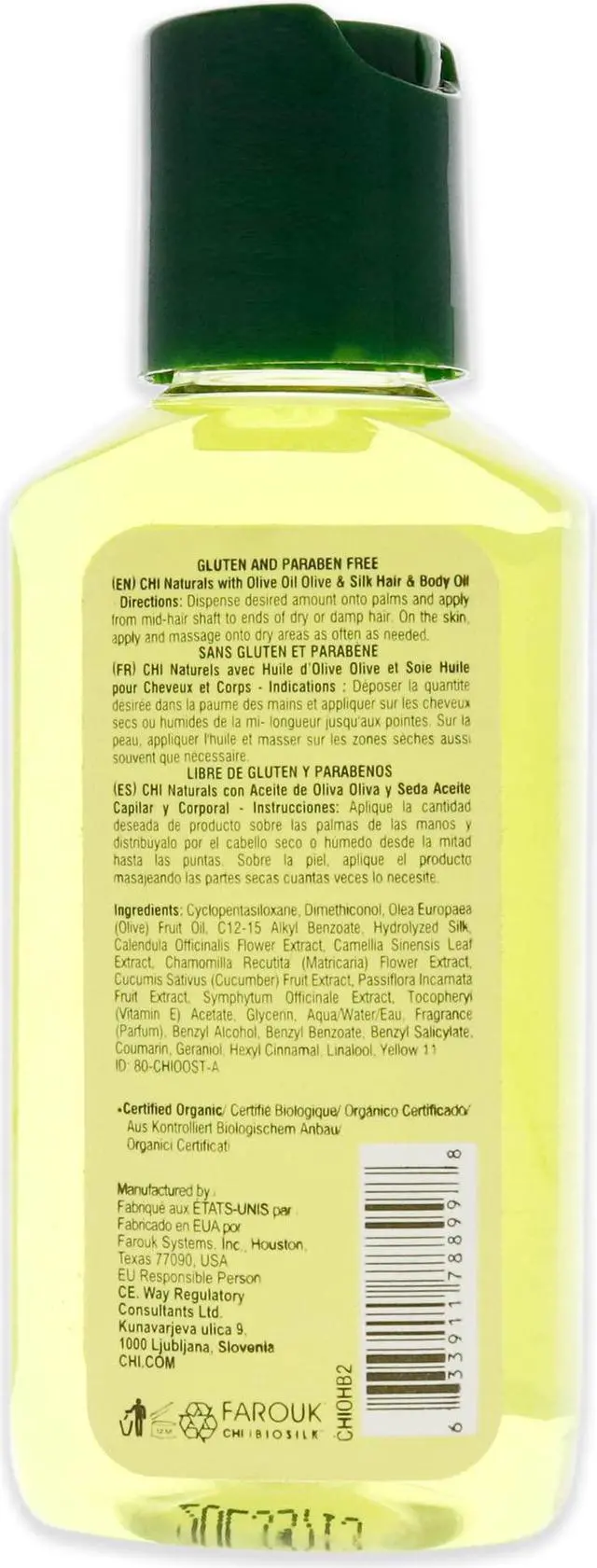 Alt view image 4 of 4 - CHI Olive Organics Hair & Body Oil 2oz