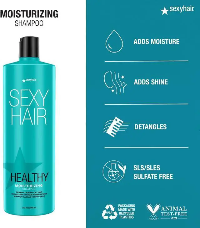 Alt view image 6 of 10 - Sexy Hair Healthy Sexy Hair Moisturizing Shampoo 33.8oz