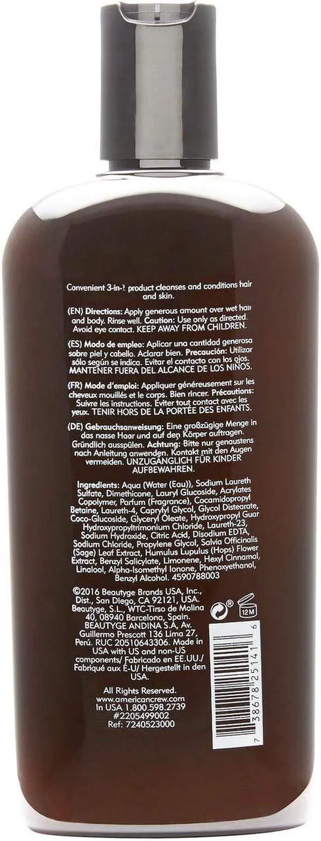 Alt view image 7 of 11 - 3 In 1 Shampoo & Conditioner & Body Wash - 33.8 oz Shampoo & Conditioner & Body Wash