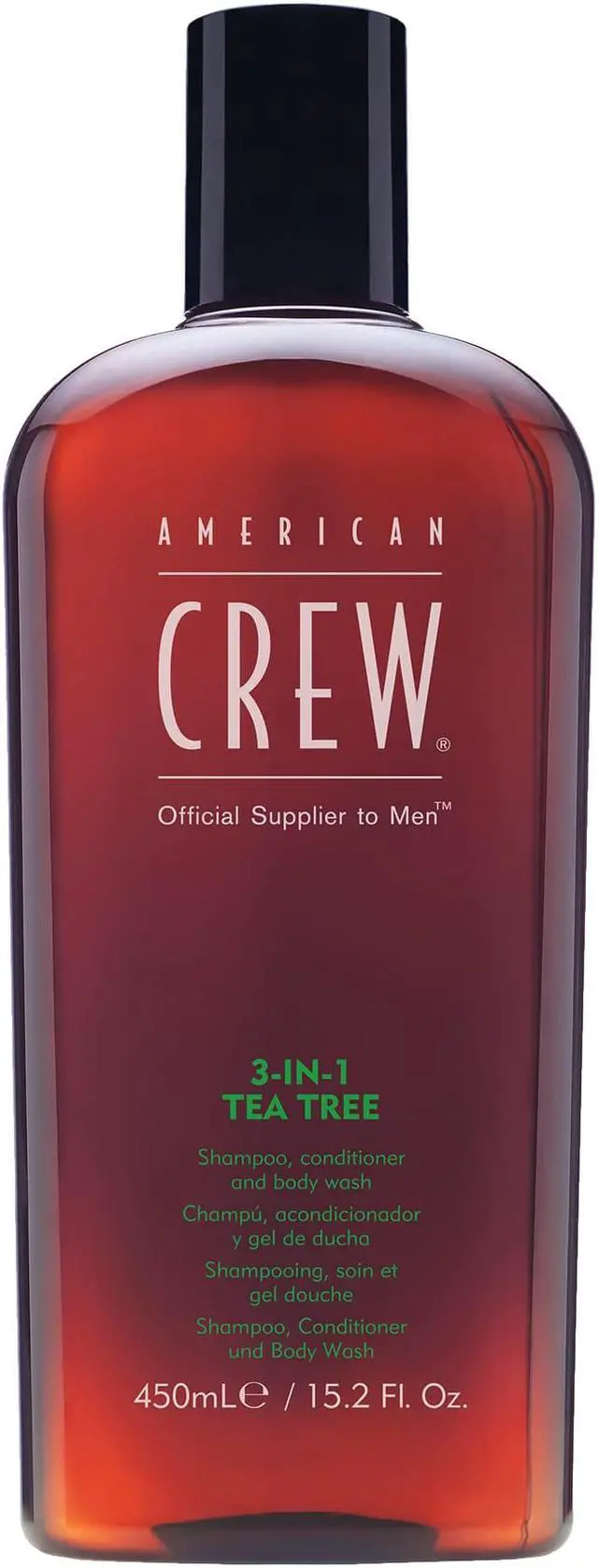 Alt view image 5 of 9 - 3-In-1 Tea Tree Shampoo & Conditioner & Body Wash by American Crew for Men - 15.2 oz Shampoo & Conditioner & Body Wash