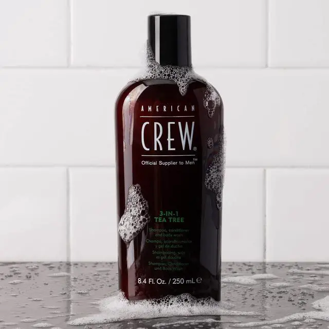 Alt view image 6 of 9 - 3-In-1 Tea Tree Shampoo & Conditioner & Body Wash by American Crew for Men - 15.2 oz Shampoo & Conditioner & Body Wash