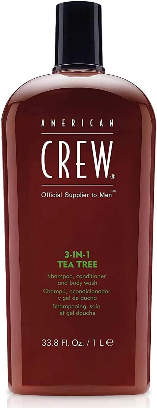 Alt view image 6 of 6 - American Crew - Men 3-IN-1 Tea Tree Shampoo, Conditioner and Body Wash(1000ml/33.8oz)