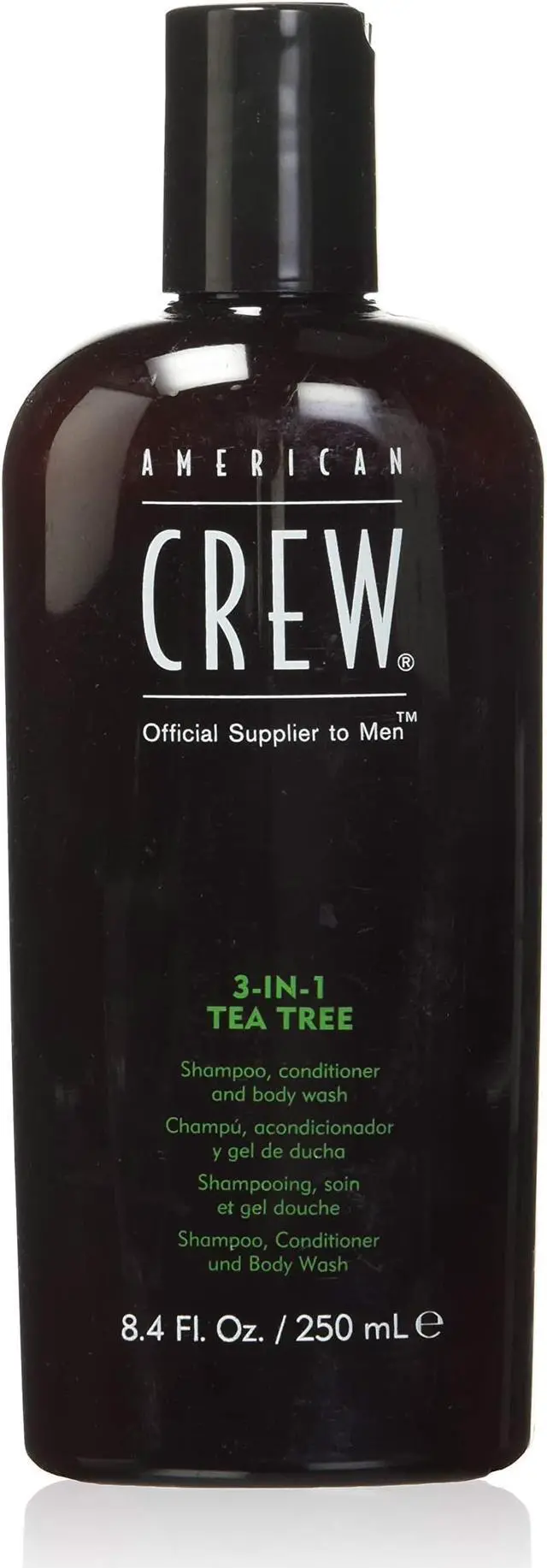 Alt view image 4 of 6 - 3-In-1 Tea Tree Shampoo & Conditioner & Body Wash by American Crew for Men - 8.4 oz Shampoo & Conditioner & Body Wash