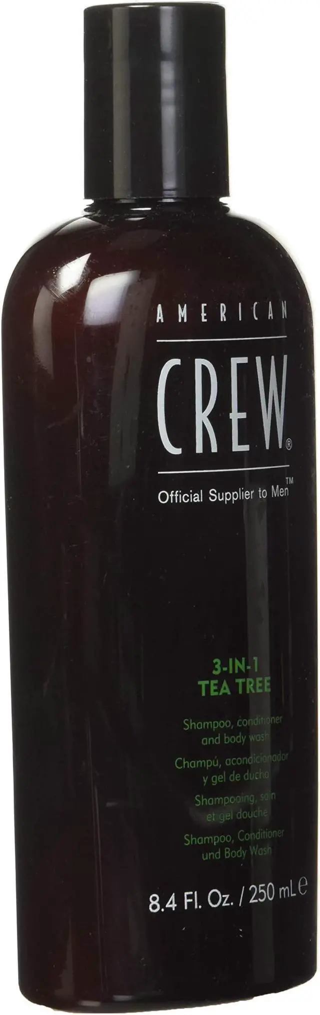 Alt view image 6 of 6 - 3-In-1 Tea Tree Shampoo & Conditioner & Body Wash by American Crew for Men - 8.4 oz Shampoo & Conditioner & Body Wash