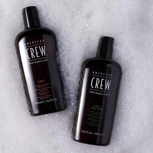 Alt view image 9 of 9 - 3-In-1 Tea Tree Shampoo & Conditioner & Body Wash by American Crew for Men - 15.2 oz Shampoo & Conditioner & Body Wash