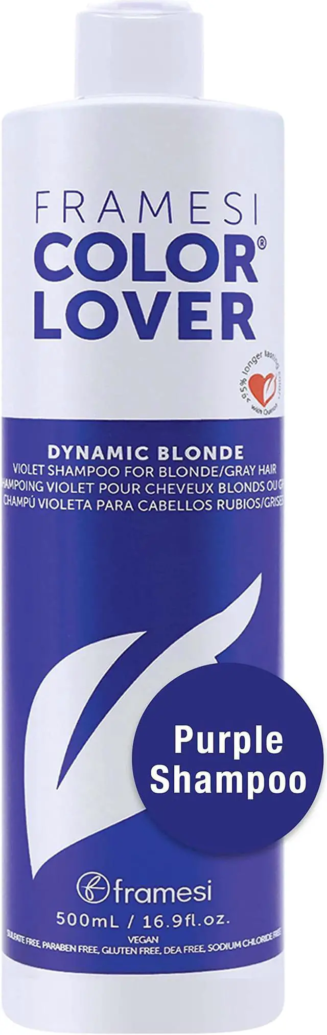 Alt view image 2 of 8 - Framesi Color Lover Dynamic Blonde Shampoo 16.9oz
